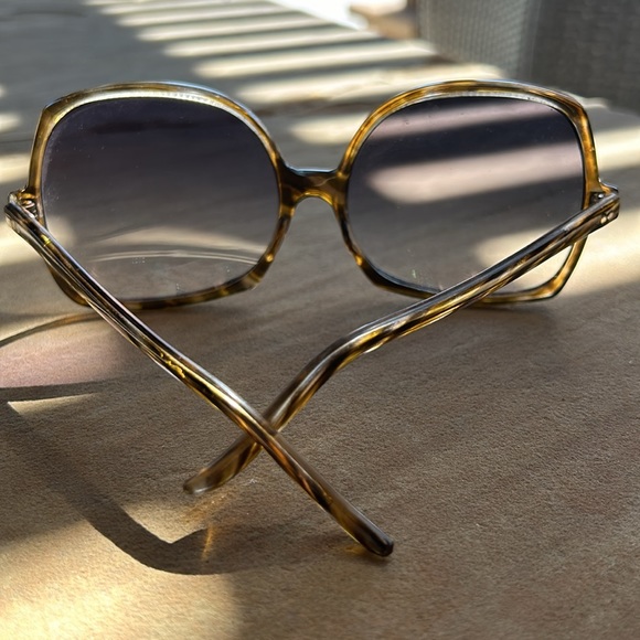 Vintage Oversized 70s Sunglasses Tortoise Shell Large Mod Sunglasses - Picture 5 of 13